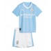 Manchester City Replika Babykläder Hemma matchkläder barn 2023-24 Korta ärmar (+ Korta byxor)